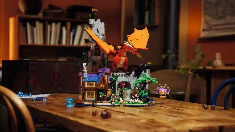 The Lego set ready for a campaign