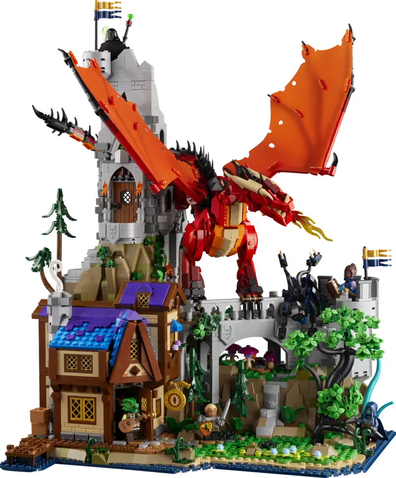 The Dungeons and Dragons castle set in all it's glory